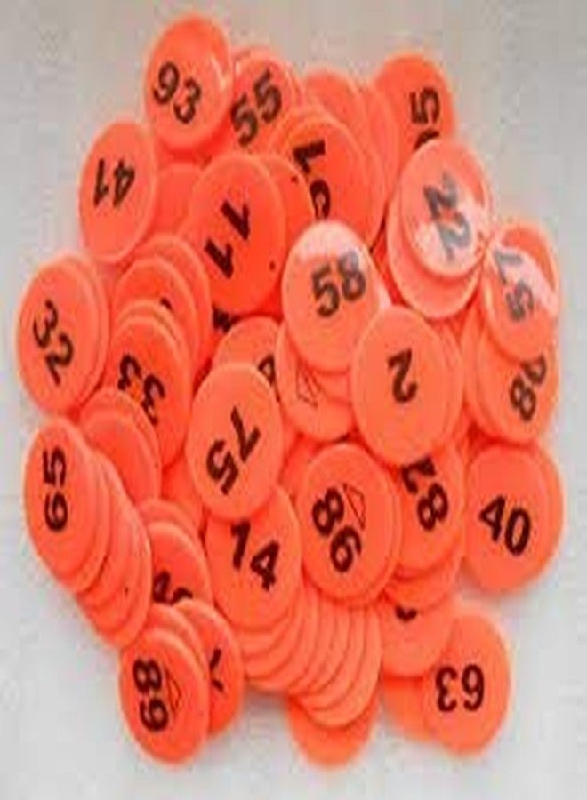Snnp Plastic Numerical Token Coins, Coins (1 to 100) Round Shape Plastic Token, Multicolor Product - Image 3